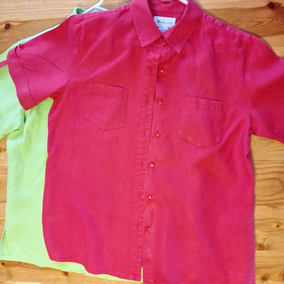 Westbound Tops - Vintage Westbound Short Sleeve Button-up Top Duo